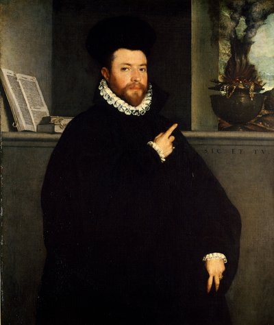 Retrato do homem saudável por Giovanni Battista Moroni (cerca de 1525-1578) de Giovanni Battista Moroni