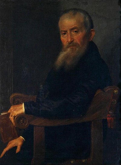 Retrato do Poeta Giovanni Antonio Pantera, c.1571-72 (óleo sobre tela) de Giovanni Battista Moroni