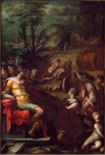 Recoleta de cinza âmbar (Pintura de Giovanni Battista Naldini