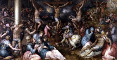 A Paixão, do Salone delle Capriate (Salão das Treliças) (painel) de Giovanni Battista Naldini