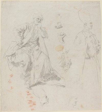 Califa Aladin e seus conselheiros de Giovanni Battista Piazzetta