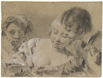Alimentar o cão de Giovanni Battista Piazzetta