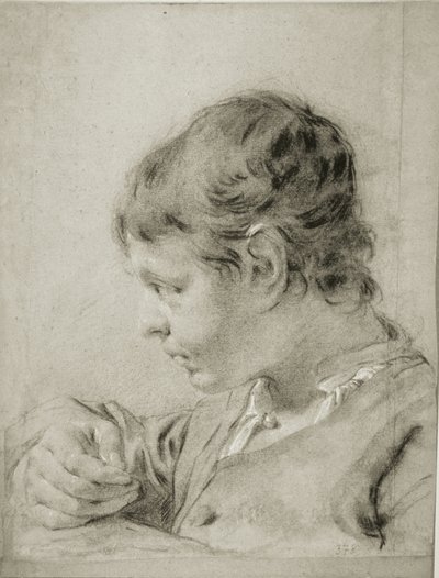 Retrato de um jovem rapaz de Giovanni Battista Piazzetta