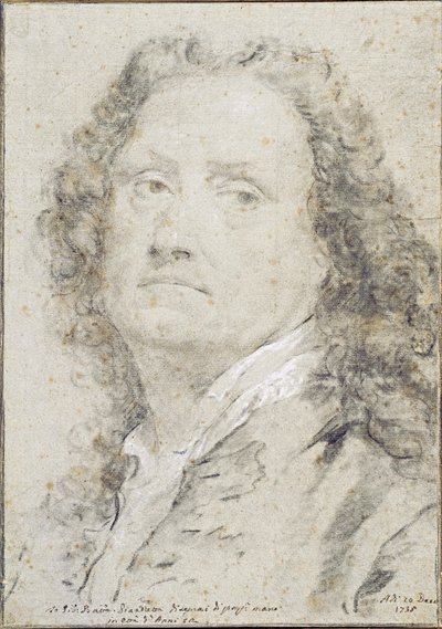 Auto-retrato, 1735 de Giovanni Battista Piazzetta