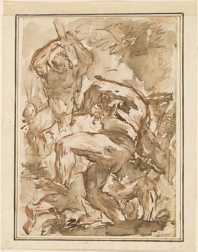 Uma batalha de homens nus de Giovanni Battista Piranesi