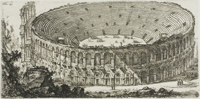 Anfiteatro de Verona, placa 25 de Algumas Vistas dos Arcos do Triunfo e outros monumentos de Giovanni Battista Piranesi