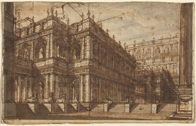 Um antigo fórum com pórticos de Giovanni Battista Piranesi
