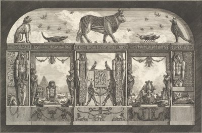 Ornamento egípcio antigo, 1769. de Giovanni Battista Piranesi