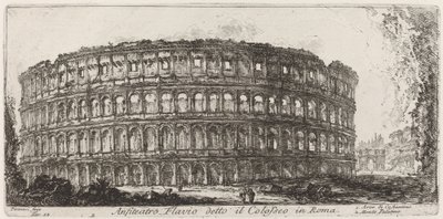 Anfiteatro Flaviano conhecido como o Coliseu de Giovanni Battista Piranesi