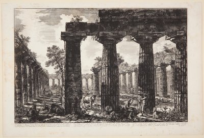 Outra vista da fachada do pronaos desenhada e descrita na prancha V [...] de Giovanni Battista Piranesi