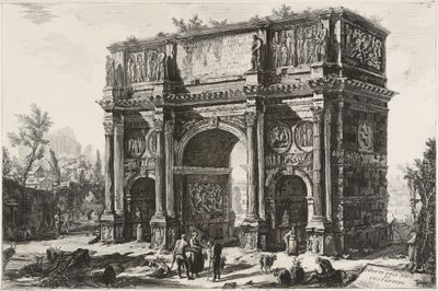 Vista do Arco de Constantino de Giovanni Battista Piranesi