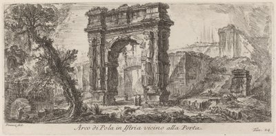 Arco de Pula na Ístria de Giovanni Battista Piranesi