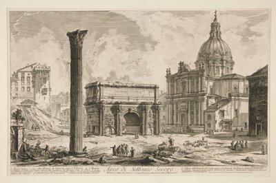 Arco de Septímio Severo (Arco de Septímio Severo), de Vistas de Roma de Giovanni Battista Piranesi