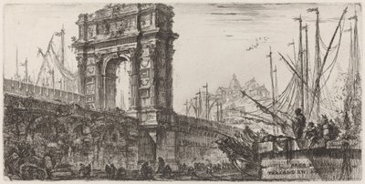 Arco de Trajano em Ancona de Giovanni Battista Piranesi