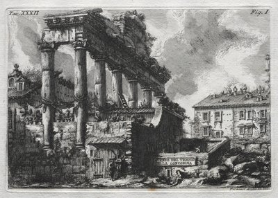 Avanco do Templo da Concórdia de Giovanni Battista Piranesi