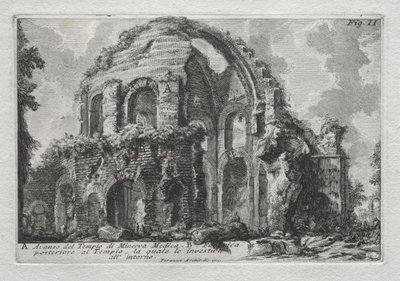 Remanescente do Templo de Minerva Medica de Giovanni Battista Piranesi
