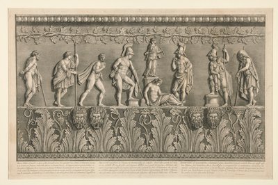 Alívio baixo, que de Giovanni-Battista Piranesi