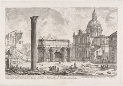 Arco de Septímio Severo de Giovanni Battista Piranesi