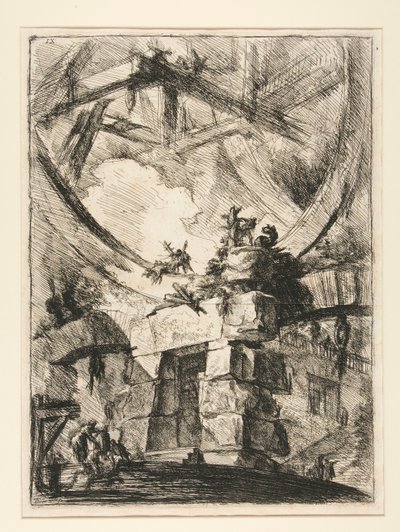 Carceri, IX: A Roda Gigante de Giovanni-Battista Piranesi