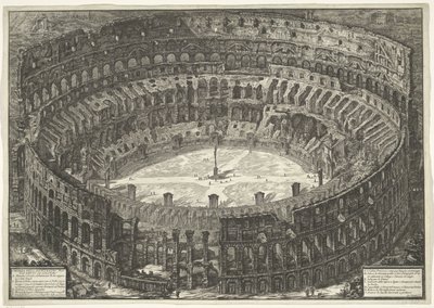 Coliseu te Roma
Vista do Anfiteatro Flamengo conhecido como o Coliseu (título sobre o objecto)
Gezichten op Rome (título da série)
Vistas de Roma desenhadas e gravadas pelo arquitecto Giambattista Piranesi Ve(nez)iano (título da série) de Giovanni Battista Piranesi