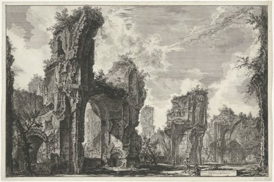 Gezichten op Rome, de Campagna, etc. (122 bladen)
Ruínas dos Sixtus, ou o grande salão dos Banhos Antoninos (título sobre o objecto)
Gezichten op Rome (título da série)
Vistas de Roma desenhadas e gravadas pelo arquitecto Giambattista Piranesi Ve(nez)ia de Giovanni Battista Piranesi