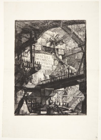 Prisões imaginárias. Título de Giovanni Battista Piranesi