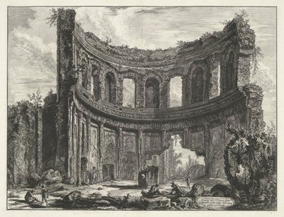 Kleine paleis em Villa Adriana te Tivoli
Restos do Templo conhecido como Appollo na Villa de Hadrian, perto de Tivoli (título sobre o objecto)
Gezichten op Rome (título da série)
Vistas de Roma desenhadas e gravadas pelo arquitecto Giambattista Piranesi de Giovanni Battista Piranesi