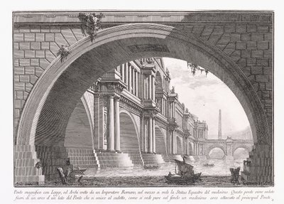 Ponte Magnífica com Loggia de Giovanni Battista Piranesi