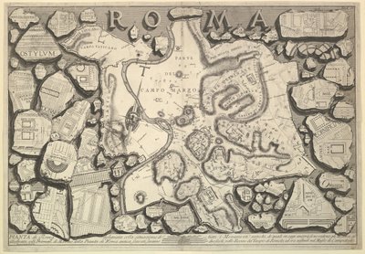 Plano de Roma ..., de Roman Antiquities Roman Antiquities, ca. 1756 de Giovanni Battista Piranesi