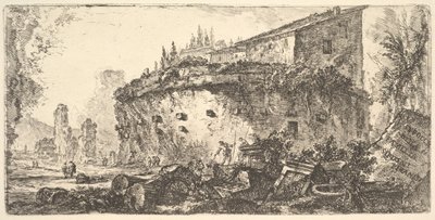Ilustração 18: O Túmulo do Sepulcro de Scipios da família de Scipioni, ca. 1748 de Giovanni Battista Piranesi