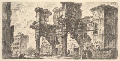 Ilustração 1: Parte do Fórum de Nerva Parte do Fórum de Nerva, ca. 1748 de Giovanni Battista Piranesi