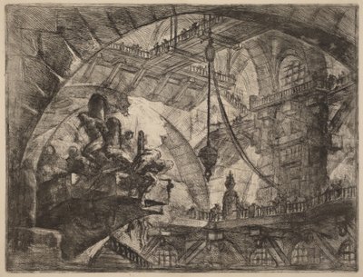 Prisioneiros numa plataforma saliente de Giovanni Battista Piranesi