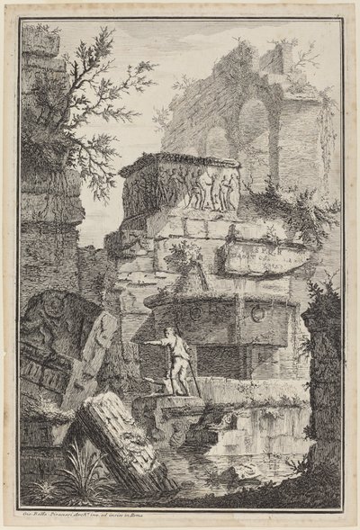 Ruínas de edifícios antigos de Giovanni Battista Piranesi