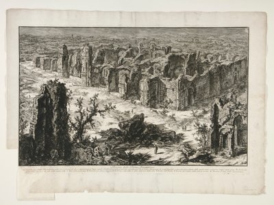 Ruínas das Termas Antoninas [Termas de Caracalla], de Vistas de Roma de Giovanni-Battista Piranesi