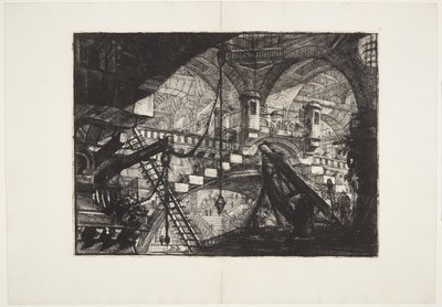 O arco com um ornamento de concha de Giovanni Battista Piranesi