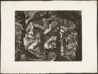O Arco Gótico, placa 14 de Prisões Imaginárias de Giovanni-Battista Piranesi