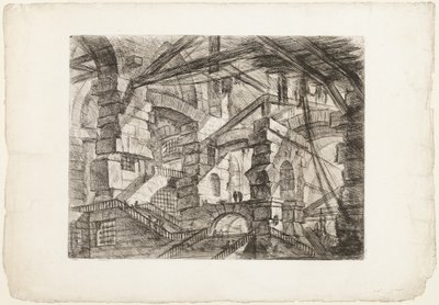Der gotische Bogen, Platte 14 aus Imaginäre Gefängnisse von Giovanni-Battista Piranesi