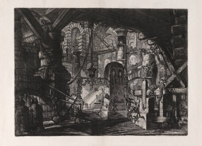 O Cais com Correntes, placa 16 de Carceri d de Giovanni Battista Piranesi