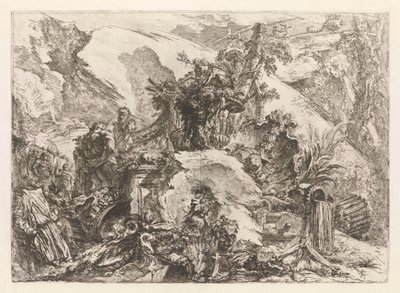 Os Esqueletos, de Grotteschi (Grotesques) de Giovanni Battista Piranesi