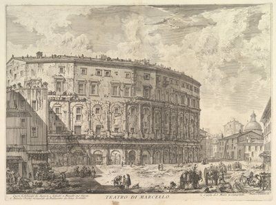 Teatro de Marcellus Marcellus Theatre, ca. 1757 de Giovanni Battista Piranesi