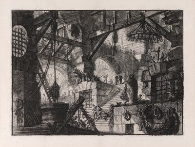O Poço, placa 13 de Carceri d de Giovanni Battista Piranesi