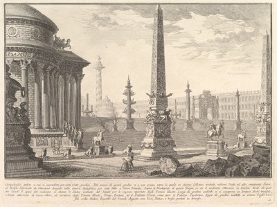 O antigo Capitólio subiu aproximadamente cem degraus. . . Campidoglio form ..., ca. 1750 de Giovanni Battista Piranesi