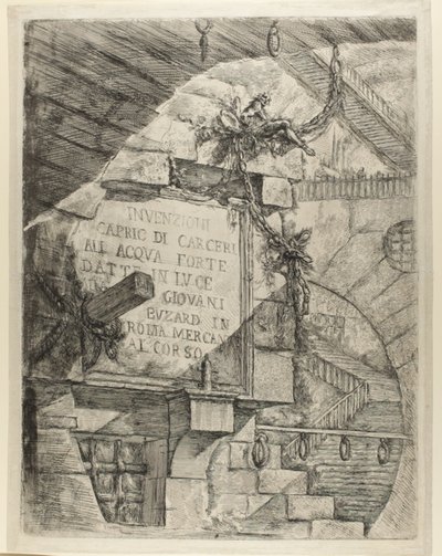 Titelseite aus Imaginäre Gefängnisse von Giovanni-Battista Piranesi