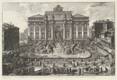 Trevifontein te Roma
Perspectiva da grande Fontana dell