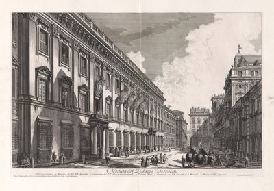 Vista do Palácio Odescalchi, de Views of Rome de Giovanni Battista Piranesi