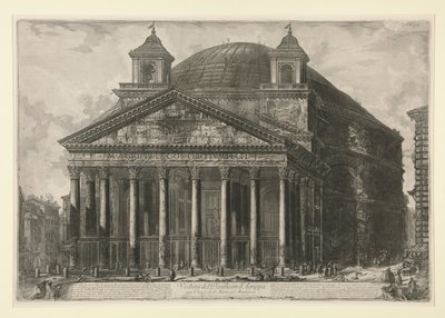 Vista do Pantheon d de Giovanni-Battista Piranesi
