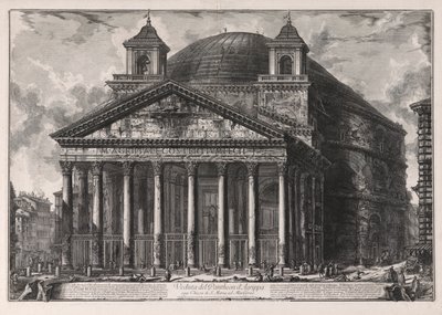 Vista do Panteão d de Giovanni-Battista Piranesi