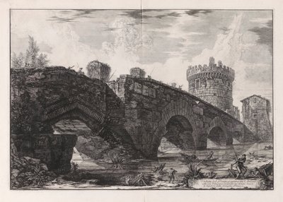 Vista da Ponte de Lugano em l de Giovanni-Battista Piranesi
