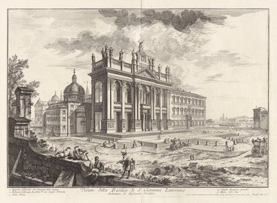 Vista da Basílica de São João de Latrão, de Views of Rome de Giovanni Battista Piranesi
