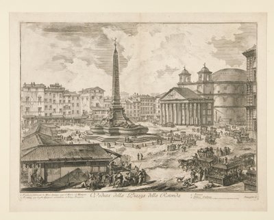 Vista da Piazza della Rotonda, de Vedute di Roma de Giovanni Battista Piranesi